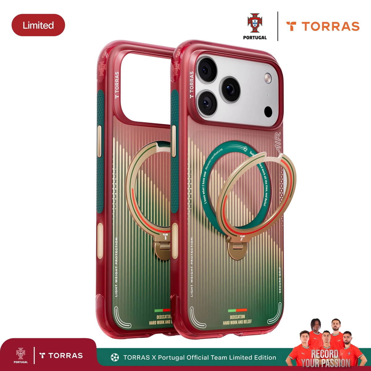 TORRAS × Portuguese Football Federation (FPF) Limited Edition for iPhone Case - transparent