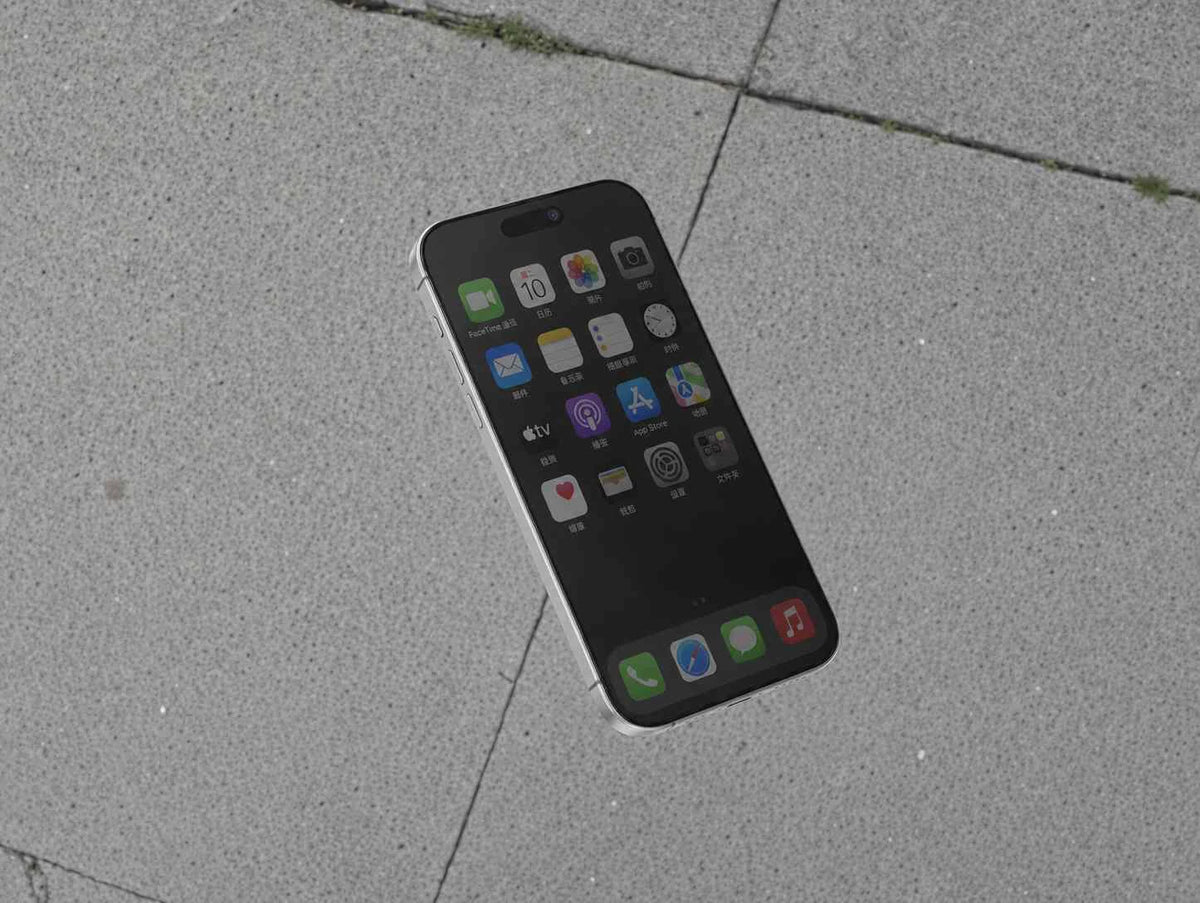 iPhone with TORRAS Privacy screen protector surviving a drop — 3X military-grade shockproof protection
